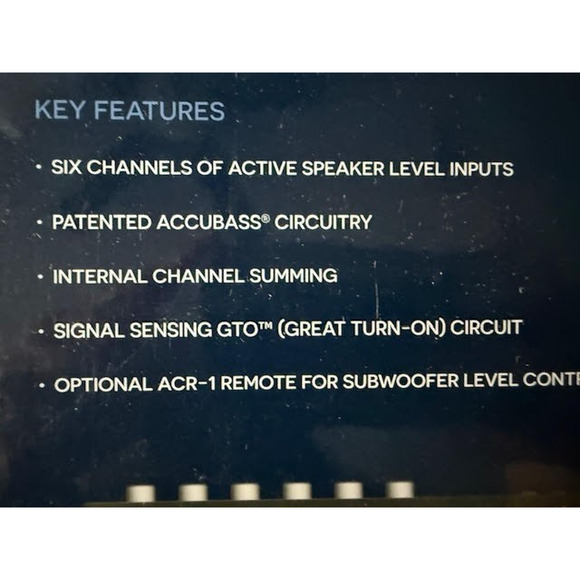 AudioControl LC7i Six Channel Line Output Converter w AccuBASS New In Box - Picture 8 of 9